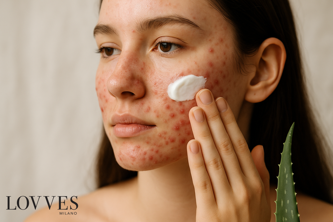 
Skincare per brufoli adolescenti con ingredienti delicati e pelle giovane